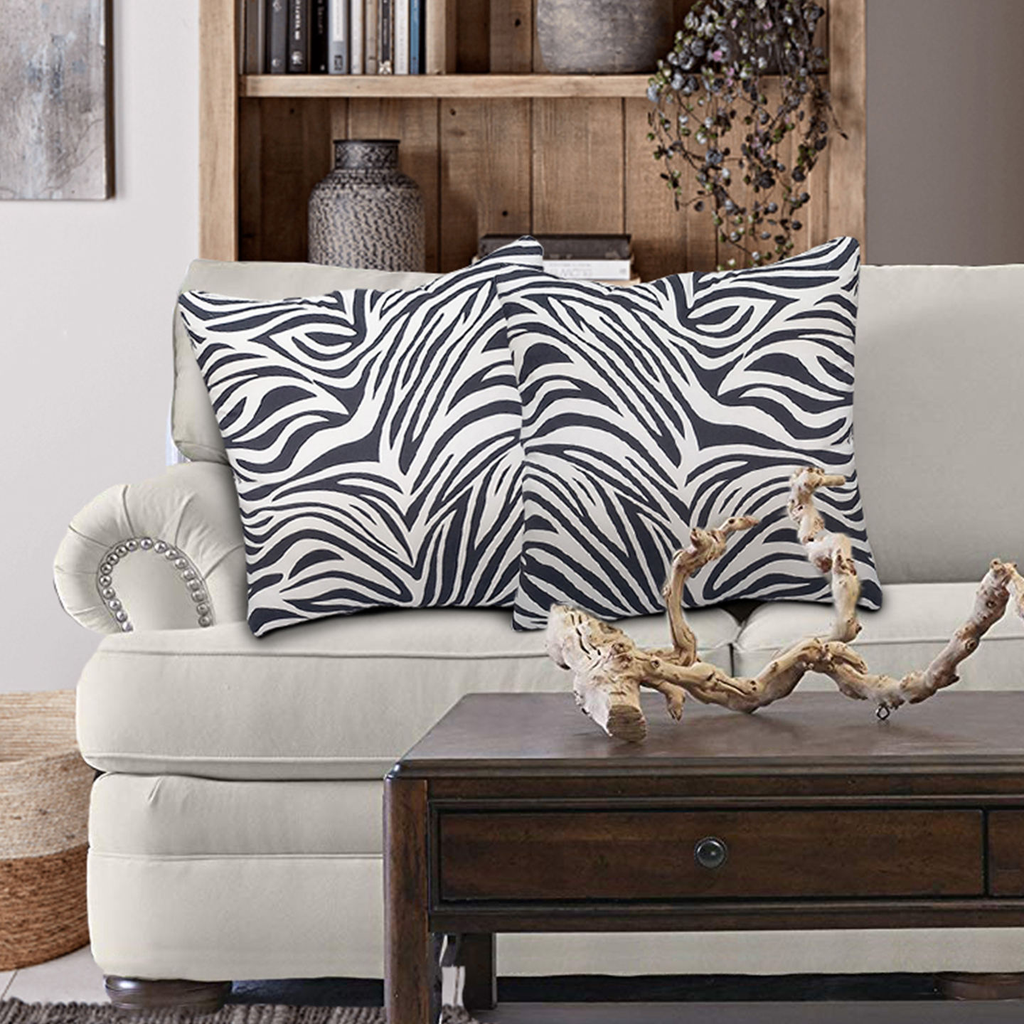 Isabella Accent Pillow Zebra Living Essentials Corp